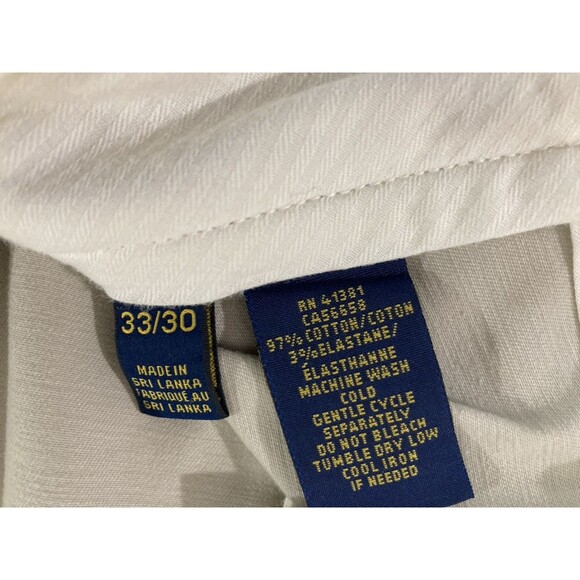 Polo Ralph Lauren Men’s 33x30 Tan Stretch Classic Fit Chino Pants Preppy - Picture 8 of 13